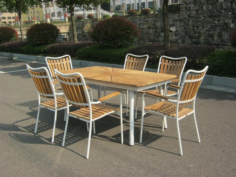 Daneline teak havebord 160/6