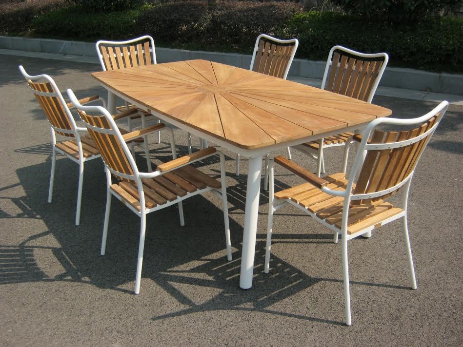 Daneline teak havebord 200/6
