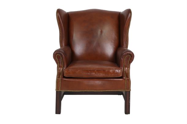 Wing chair i farven Vintage Cigar