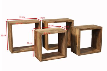 Kassereoler i massivt genbrugs teak træ.