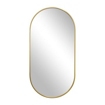 Titan Ovalt Spejl - 90x180 cm - Guld
