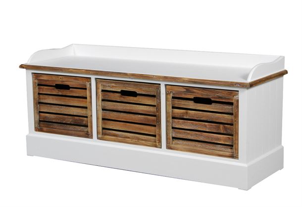 Black Week - Hesselø Entremøbel - Bænk m/3 skuffer 