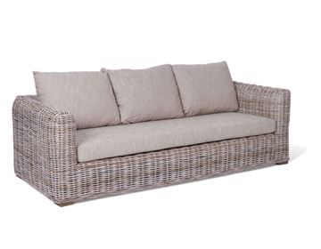 Kubu Sofa - Naturrattan - 3 pers.