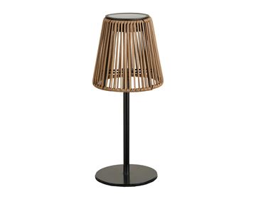 Strand bordlampe, sort/natur