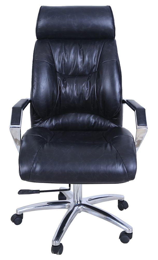 Madina Office chair - sort læder.
