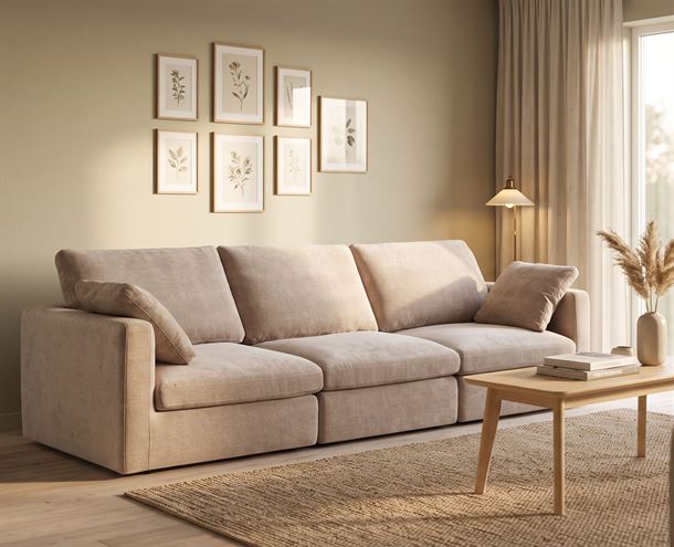 Harry Modulsofa - 3 personer - Lys Sand