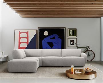 Eleanor hjørnesofa m/open end - Venstrevendt - Taupe