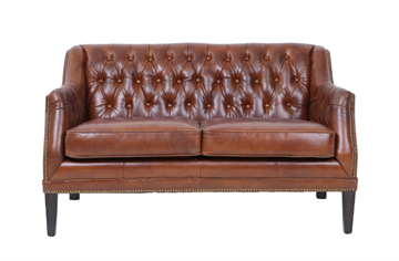 Leah cowhide sofa Vintage Cigar B135xD80xH80cm