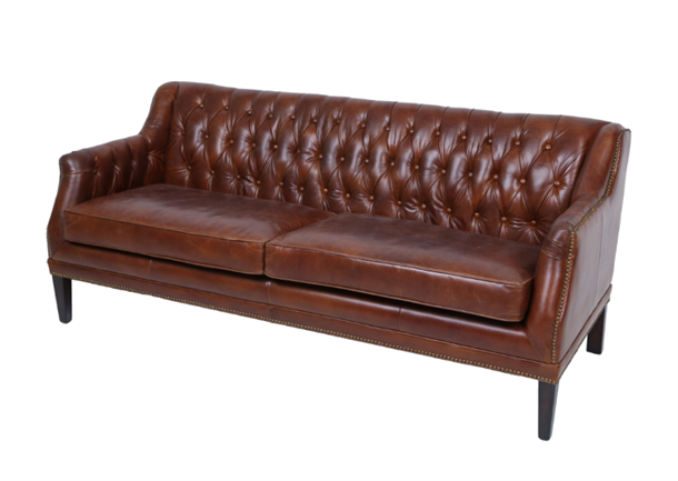 Leah cowhide sofa Vintage Cigar B185xD81xH80cm