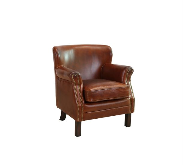 Mid Century armchair i farven Vintage Cigar