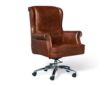 Ross Læderkontorstol - Newark Brown