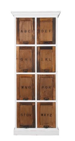 Arno Reol - 80x45x200 cm - Natur/Hvid <SPAN STYLE=\'color:#d0121a;\'>FORUDBESTIL</SPAN>