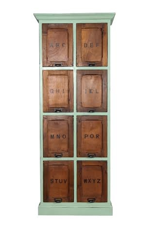 Arno Reol - 80x45x200 cm - Natur/Grøn <SPAN STYLE=\'color:#d0121a;\'>FORUDBESTIL</SPAN>
