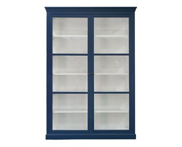 Fyn Vitrineskab - 212x148x44 cm - Mørkeblå/Hvid <SPAN STYLE='color:#d0121a;'>FORUDBESTIL</SPAN>