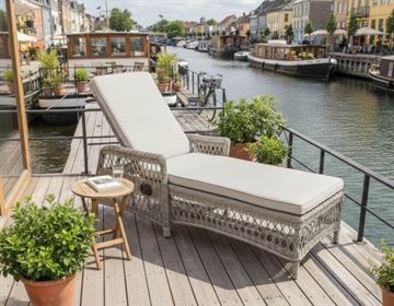 Enø solseng m/hynde, lys grå