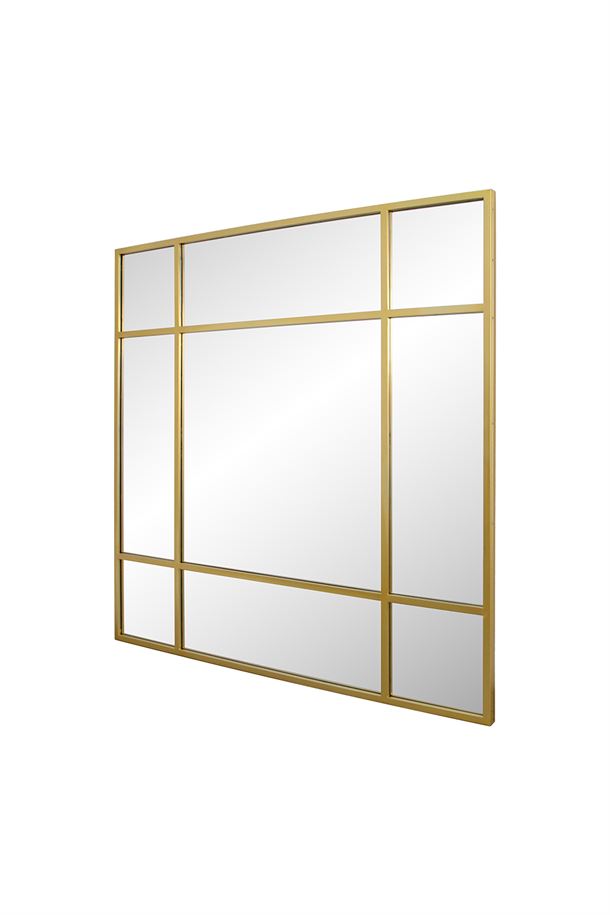 Cetus Spejl - 150x150 cm - Guld 