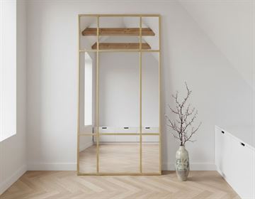 Gemini Spejl - 200x100 cm - Guld