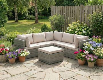 Isla 5 pers. modulsofa, lys grå