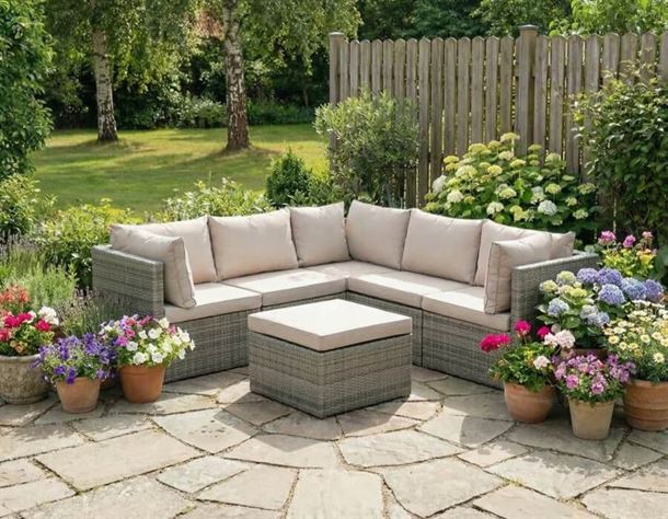 Isla 5 pers. modulsofa, lys grå