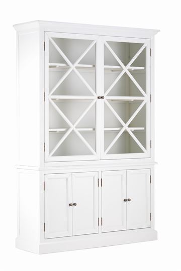 Vitrineskab i Fransk landstil  H211xB142xD46 cm