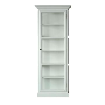 Daneline Vitrineskab 212x84x44cm hvid/hvid 