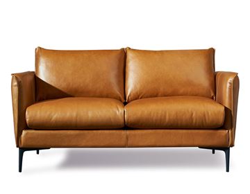 Finley 2 pers. Lædersofa - Mulberry Brown 