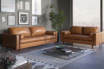 3 pers læder sofa model Amsterdam