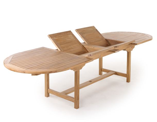 Alma Teak udtræksbord - 100x200/250/300 cm