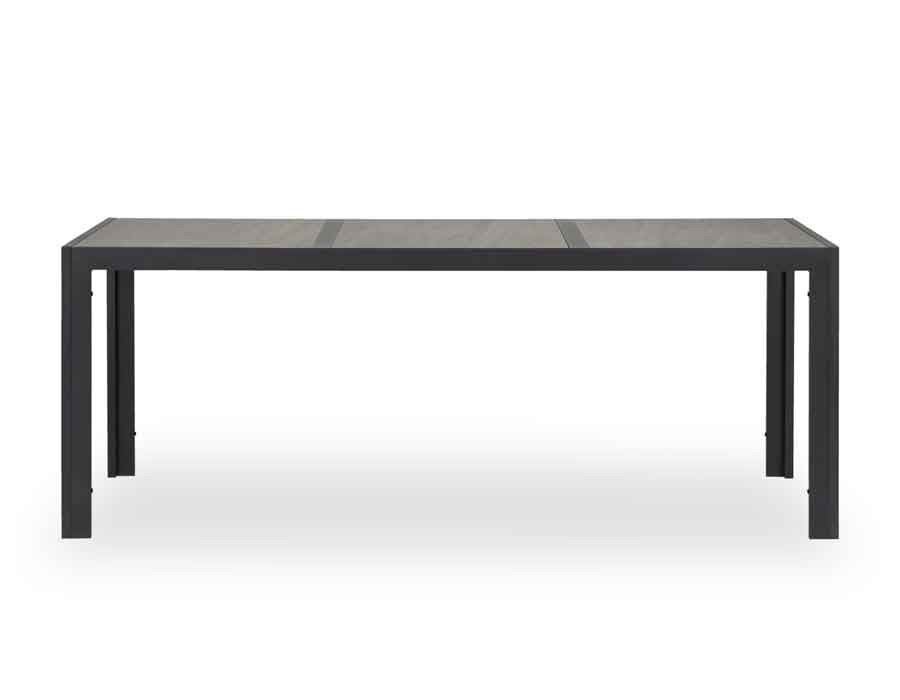 Fanø Geneve Keramik Havemøbelsæt - 90x195 cm - Sort/grå