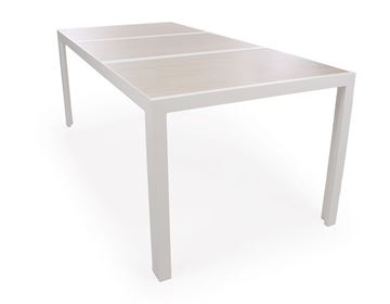 Fanø Keramik Havebord - 90x195 cm - Gråhvid/Beige
