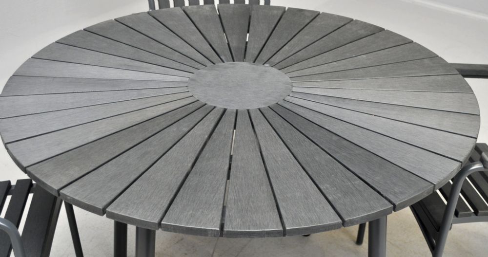 Artwood ø110cm grÃ¥/sort Dobbelt sidesejl til udtræk