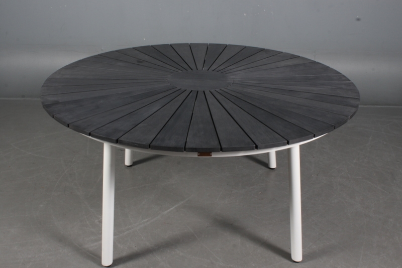 Rundt havebord 4 stole Sort havebord og stole