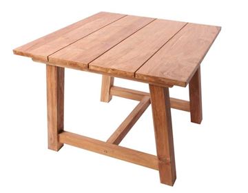 Hercules Teak bord - 4 planker (100x100)