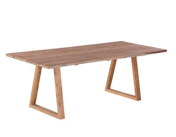 Maxi Plankebord 100x240 cm - m/bordben i teak - Trapez
