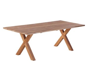 Maxi Plankebord 100x240 cm - m/bordben i teak - Kryds