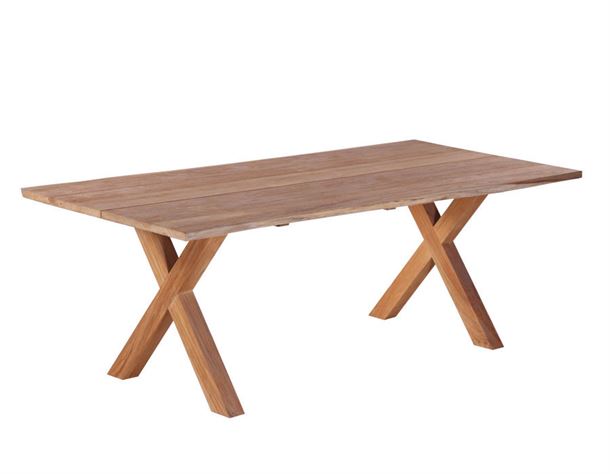 Maxi Plankebord 100x240 cm - m/bordben i teak - Kryds