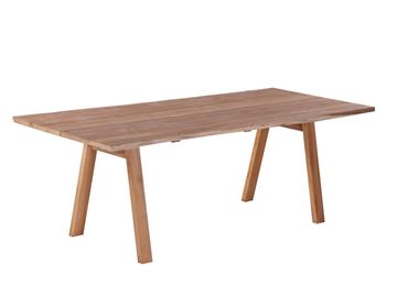 Maxi Plankebord 100x240 cm - m/bordben i teak - Skrå