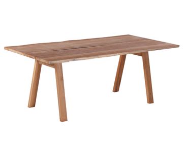 Mika Plankebord 100x240 cm - m/bordben i teak - Skrå