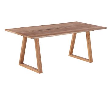 Mika Plankebord 100x240 cm - m/bordben i teak - Trapez