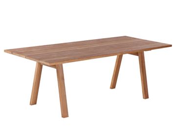 Milo Plankebord 100x240 cm - m/bordben i teak - Skrå