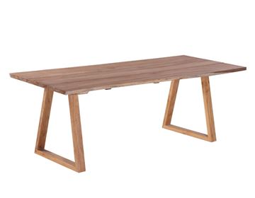 Mona Plankebord 100x240 cm - m/bordben i teak - Trapez