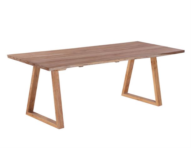 Mona Plankebord 90x200 cm - m/bordben i teak - Trapez