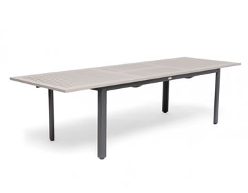 Nydala Havebord - 90x200/280 cm - Lys Grå