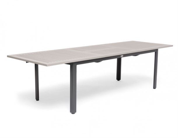 Nydala Havebord - 90x200/280 cm - Lys Grå