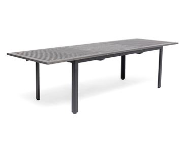 Nydala Havebord - 90x200/280 cm - Mørk Grå