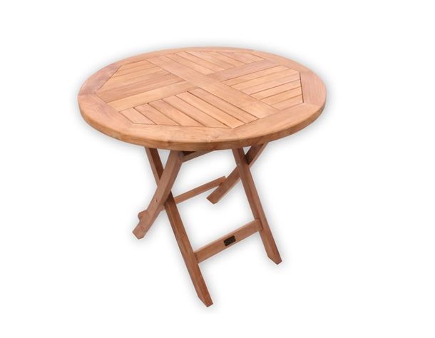 Prag Teak Havebord Ø 80 cm