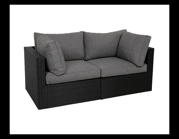 Sala 2 Personers Modul sofa m/vandafv. hynder