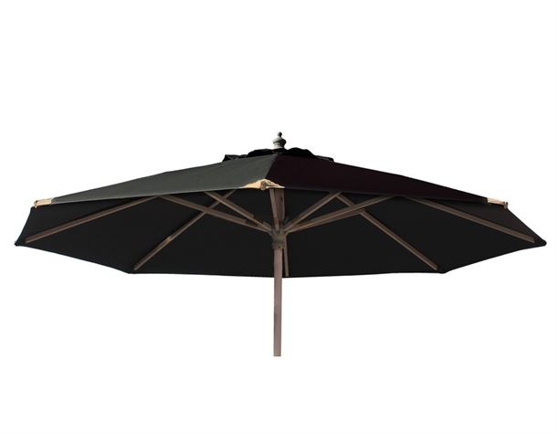 Signe Parasol Ø 2 meter m/tilt Sort