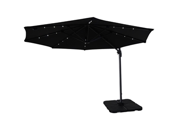 3m Parasol m lys sort polyester dug