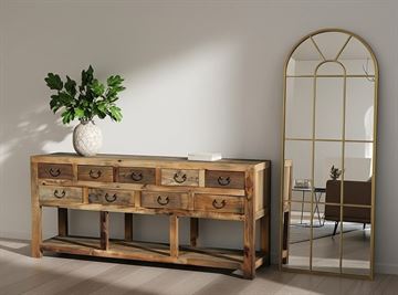 Virgo Spejl - 72x184 cm - Guld